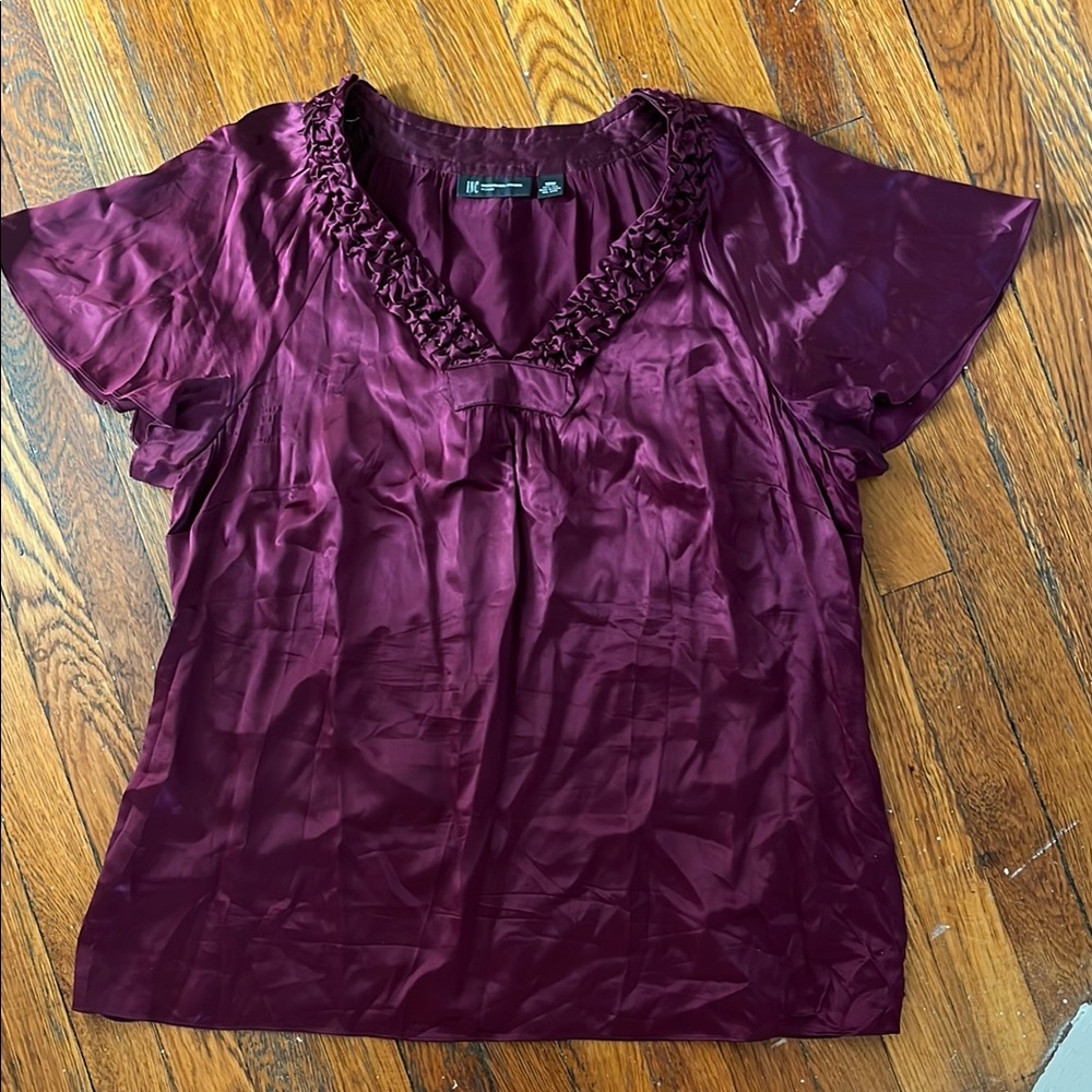 INC International Concepts Silk Blouse 16W